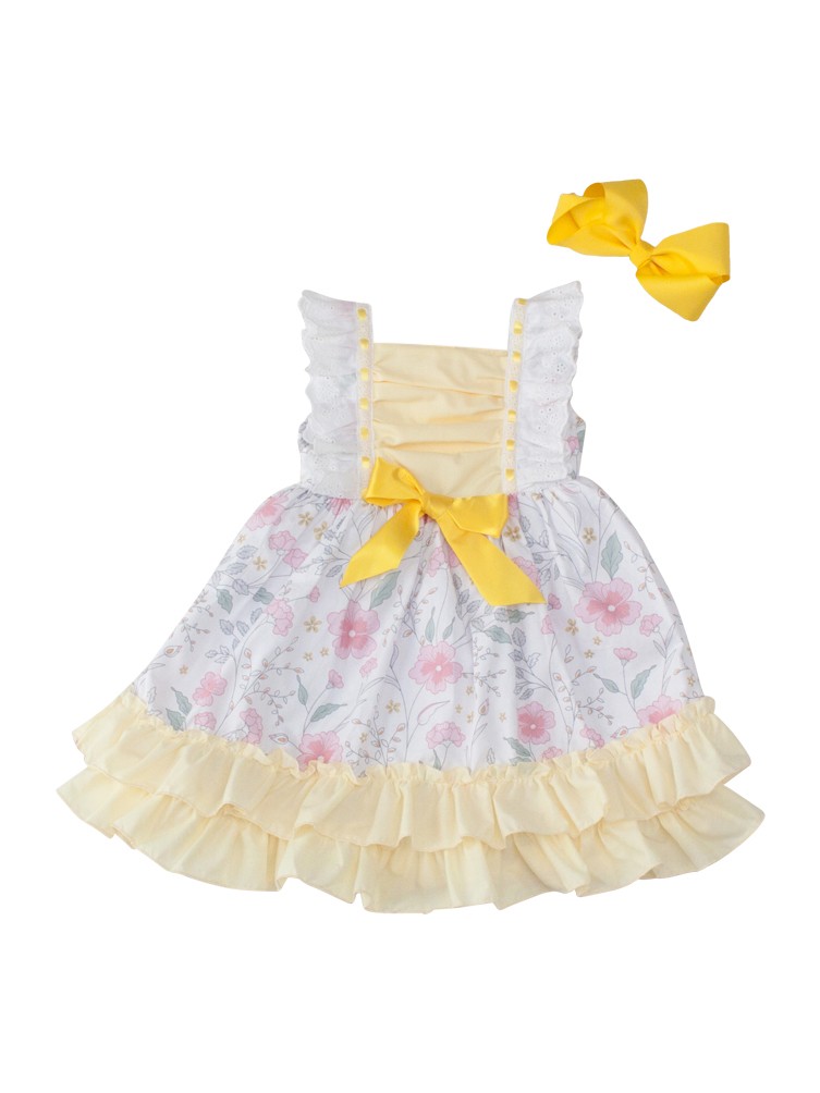 pink boutique yellow dress