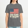 thumbnail image 4 of 250 Anniversary USA Shirt Men 4th of July Shirts 1776-2026 250th Birthday T-Shirt Patriotic Shirts Tops, OdeJous T-Shirt Dark Gray, M, 4 of 4