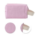 thumbnail image 4 of Unique Bargains 1 Pc Simple Wrist Makeup Bag Pink PU Leather, 4 of 6