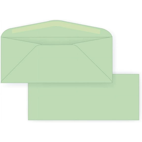 #10 Regular Envelope - Pastel - 24# Light Green (4 1/8 x 9 1/2) - Soft-hued Business Envelope Series (Box of 500)