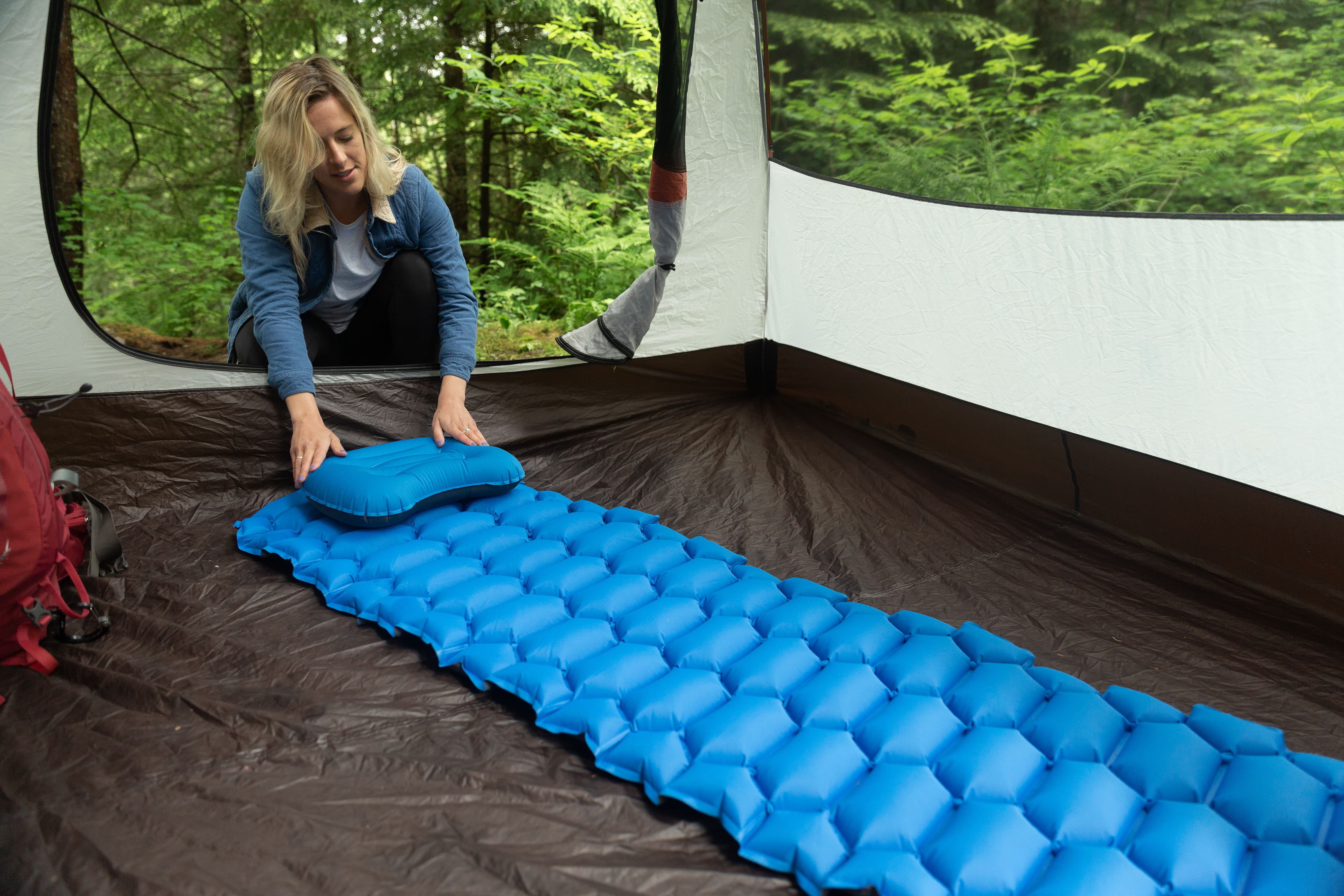 Standing Bear Inflatable Camping Bed Pad and Pillow Durable and Tough Bed 