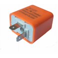 thumbnail image 1 of nipocaio 12V 2 Broches Réglables Vitesse Led Clignotant Clignotant Lumière Relais Résistance Fixer Hyper Contrôle Flash pour Moto Orange Couleur, 2pcs, 1 of 5