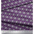 thumbnail image 3 of Soimoi Velvet Fabric Dot & Ogee Damask Print Sewing Fabric Yard 58 Inch Wide, 3 of 3