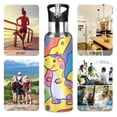 thumbnail image 7 of Yayeee 20oz Insulated Water Bottle Double Wall Stainless Steel with Flip Straw Lid, Vibrant Dinosaur, 7 of 7