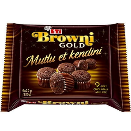 Eti Brownie Gold Mini Chocolate with Chocolate Sauce - (The Best Chocolate Sauce)