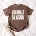 thumbnail image 6 of Football Season Block Distressed - Women's Garment Dyed Graphic T-Shirt, 6 of 13
