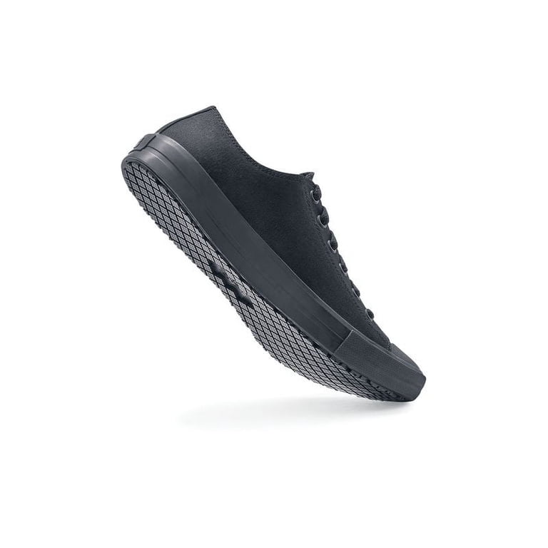 Shoes For Crews Men's Delray Sneaker - Slip Resistant Work Shoes, Water Resistant Canvas