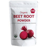Iyasa Holistics Organic BeetRoot Powder, Plant Based, Vegan, Gluten free Superfood, Boost Energy Blood Circulation. Natural food color 8 oz 223 gm