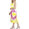 thumbnail image 2 of HAPPY BAY Women's Summer Plus Size Swing House Wear Dresses 1X-2X Lemon Glacier_AC1049, 2 of 3