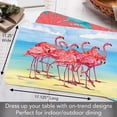 thumbnail image 2 of CounterArt "Flamingo Horizon" 4-Pack Reversible Tabletop Placemats, 2 of 7