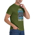 thumbnail image 5 of Level 11 Unlocked Awesome Since 2010 Men'S Basic Short Sleeve T-Shirt Moss Green Small, 5 of 5