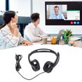 thumbnail image 1 of Wired Headphone, Rotatable Mic Omnidirectional 3.5mm Plug Wired Headset  For Teleconference, 1 of 8
