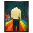 thumbnail image 1 of Road To Acceptance LGBTQ Conceptual Modern Art Print Framed Poster Wall Decor 12x16 inch, 1 of 5