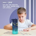 thumbnail image 5 of Botella De Agua Para Niños Botellas De Agua De 16 Oz Para Niños Con Pajita Y Pegatinas Taza Con Aislamiento De Doble Pared Al Vacío De Acero Inoxidable Botella De Agua Para Niños Para Regalos Escolare, 5 of 5
