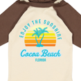 thumbnail image 4 of Inktastic Summer Enjoy the Sunshine Cocoa Beach Florida in Blue Boys or Girls Long Sleeve Baby Bodysuit, 4 of 5