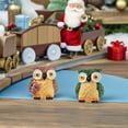 thumbnail image 4 of Raindrops 4Pcs Owl Statue Ornament Owl Figurines Resin Multi Giving Crafts, 4 of 8