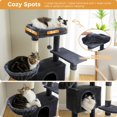 thumbnail image 4 of Free Shipping Multi-Level Cat Tree Cat Tower with Condo Scratching Post Cat Scratcher Cat Accessories Cat Toy House Pet Products ShopWise Round, 4 of 8