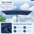thumbnail image 2 of Gymax 8 x 8 FT Offset Cantilever Patio UmbrellaSquare Hanging Outdoor Market Umbrella Outdoor Navy, 2 of 7