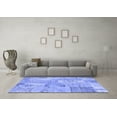 thumbnail image 3 of Ahgly Company Indoor Square Patchwork Blue Transitional Area Rugs, 8' Square, 3 of 4