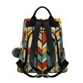 thumbnail image 2 of FORMRS Women's Travel Backpack Purse Anti-Theft Hidden Pockets Casual Shoulder Bag, Yellow Geometric, 2 of 7