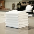 thumbnail image 3 of Pacific Linens Microfiber Cleaning Cloths, 6 Pack, 16'' x 16'' (White) for Cars, Windows, Mirrors, Screens, 3 of 5