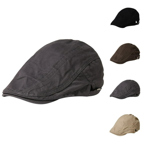 Vintage Beret Golf Hat And Beret, Red Beret, Straw Fedora, for Fisherman Hat Casul Sun Men/Women Hats Solid Breathable Adjustable Cotton Color Beret Hats Baseball Caps