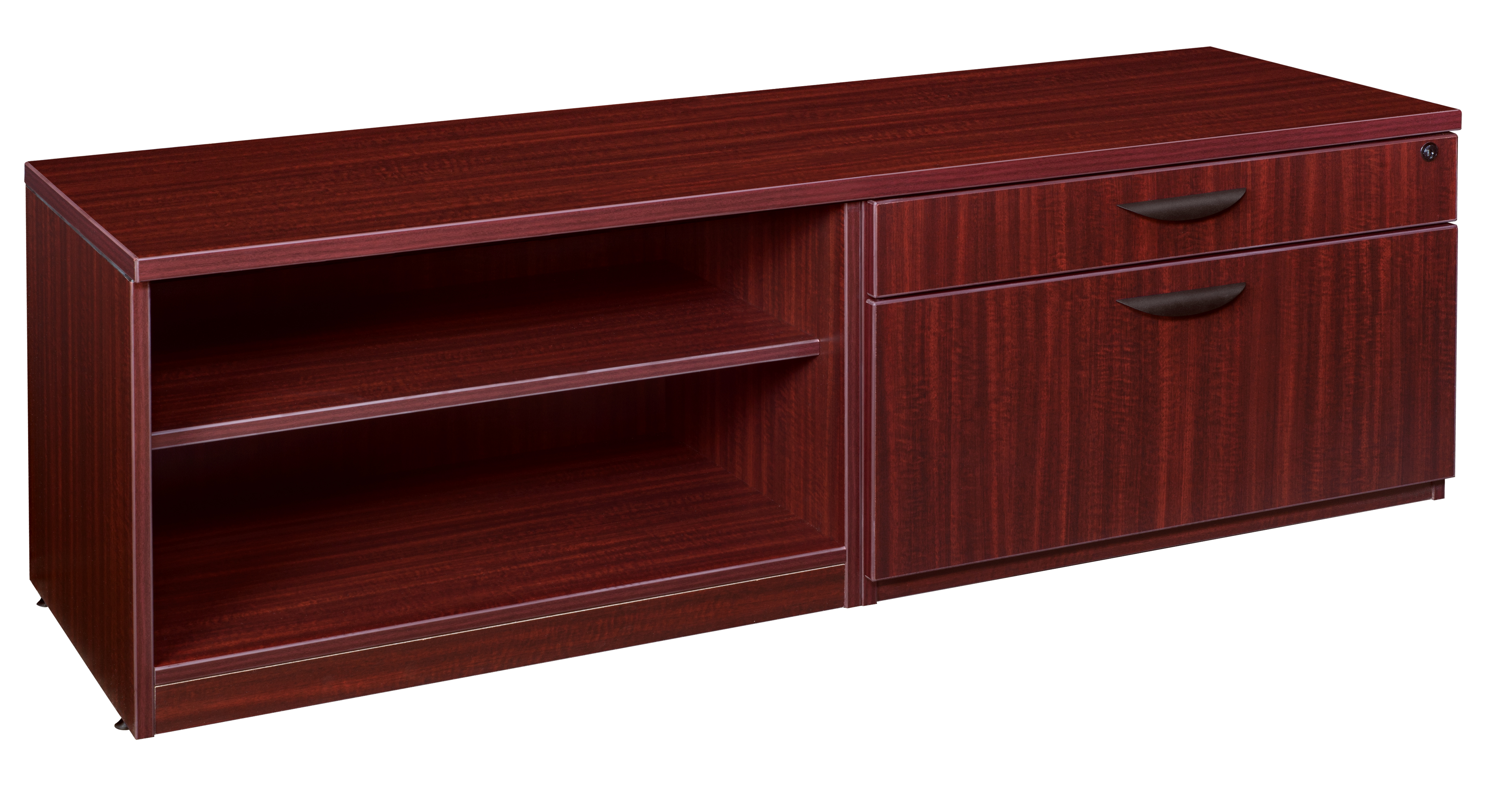 Legacy Lateral/Open Shelf Low Credenza Mahogany