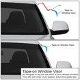 thumbnail image 4 of DNA MOTORING WVS-113 Vent Window Visor Deflector Rain/Sun Guard, Dark Smoke, 4 of 4