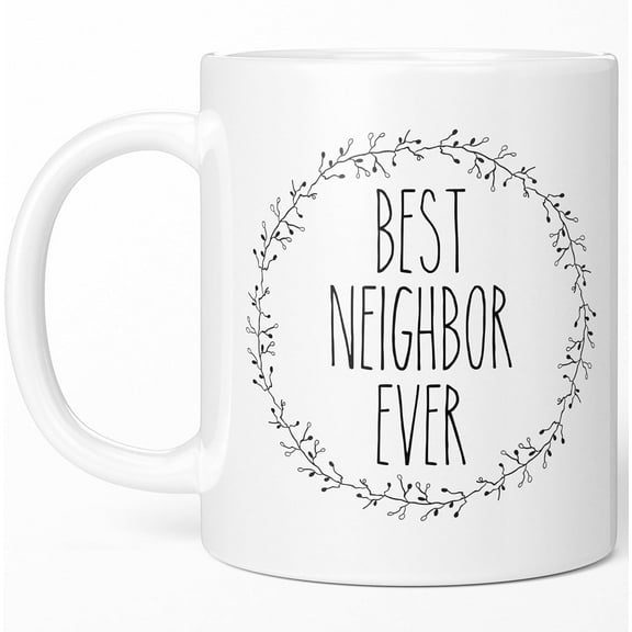 Sweet & Salty Neighbor Mug, Best Neighbor Ever Gifts for Next Door Neighbor, Thank You Gifts for Neighbors, New Neighbor Welcome to the Neighborhood Christmas Gifts for Neighbors 11oz White