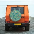 thumbnail image 2 of Fotbe Mushrooms and Flowers Spare Tire Cover Thickening Universal Fit for Jeep, Trailer, RV, SUV, Truck, Tough Tire Wheel Soft Cover-15 inch, 2 of 9