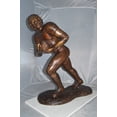 thumbnail image 2 of Nifao Football player Bronze Statue – Home Decor Sculpture, 30"L x 12"W x 36"H, 2 of 10