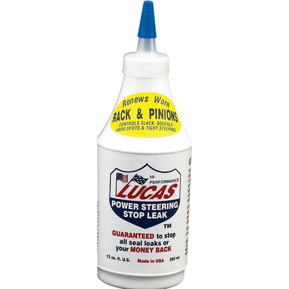 Lucas Oil Stop Leak Power Steering Fluid - Reduces Oil Leak - 12 Oz.