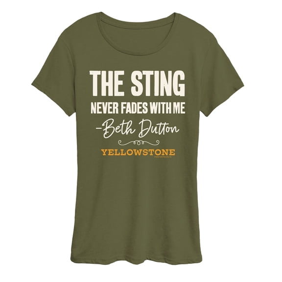 Yellowstone - The Sting Never Fades Short Sleeve Graphic T-Shirt