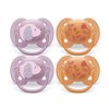 Philips Avent Ultra Soft Pacifier - 4 X Soft and Flexible Baby Pacifiers For Babies Aged 6-18 Months, Bpa Free with Sterilizer Carry Case (Model SCF091/30)