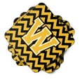 thumbnail image 2 of Letter W Chevron Black and Gold Foam Coaster Set of 4, 2 of 3