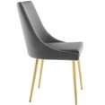 thumbnail image 2 of Modway Viscount Modern Accent Performance Velvet Dining Chair in Gray, 2 of 7