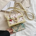 thumbnail image 5 of JUYGO Crossbody Purse Cute Cherry Print Handbag for Women Shoulder Bag Trendy Satchel Bag Purse with Flap Closure, 5 of 6