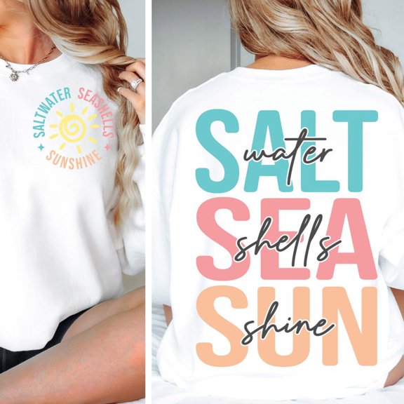 Saltwater Seashells Sunshine Shirt, Vacation Shirt, Summer Shirt, Summer Shirt, Hello Summer, Beach, Summer Shirt TH290535