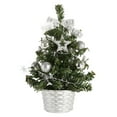 thumbnail image 3 of Abbracc Tabletop Mini Christmas Tree Artificial Xmas Tree Decor with Ornaments Miniature, 3 of 9
