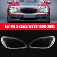 thumbnail image 5 of for - S-Class W220 1998-2005 Car Headlight Cover Clear Lens Headlamp Lampshade Shell (Right Side), 5 of 5