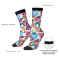thumbnail image 4 of Pofeuu Watercolor Owl Print Crew Socks, Adult Running Hiking Socks for Youth and Adult, 4 of 6