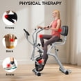 thumbnail image 4 of LNOW Magnetic Exercise Bike for Seniors with Arm Exerciser, Quiet Foldable Cycle for Home, 4 of 8