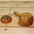thumbnail image 4 of Cuenco para condimentos de madera de acacia con un solo mango, plato para salsa, plato pequeño japonés, mini cuenco, plato frío, vajilla creativa, 4 of 5