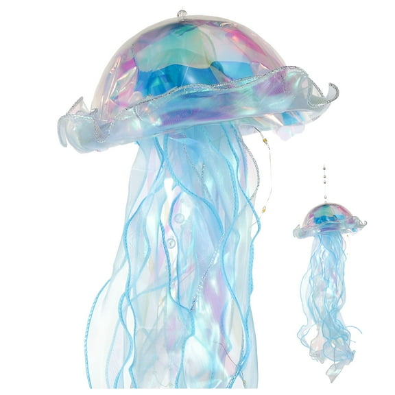 HIBIBUD Jellyfish Night Lamp Hanging Nautical Decor Ocean Girls Room Lighting