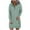 Green, variant on Whlbf Womens Sweatshirt Dresses Plus Size Long Sleeve Casual Pocket Pullover Hoodie Waist Solid Dress