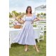 thumbnail image 2 of Vestido GRACE KARIN para mujer, manga corta, corte en A, color morado, 2 of 9