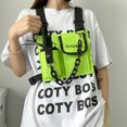 thumbnail image 4 of Bolsa de pecho táctico funcional para hombre chaleco tipo bala de Ehuebsd estilo Hip Hop bolsa de calle riñonera Unisex aparejo para el pecho color negro, 4 of 9