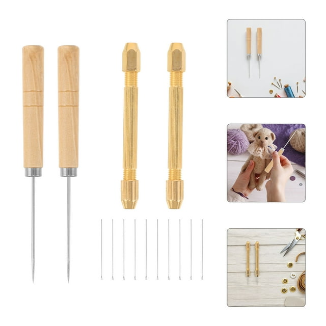 IFANLANDOR 1Set Doll Hair Needle Felting Tools Assorted Color for Precision Hair Implantation Professional Use