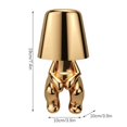 thumbnail image 2 of Thinker - Lamp Collection Creative Little Golden Man Living Room Table Light Home Decoration Gift, 2 of 12