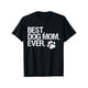thumbnail image 1 of [100% Cotton] Best Dog Mom ever T-Shirt With Cute Paw Print Design., 1 of 6